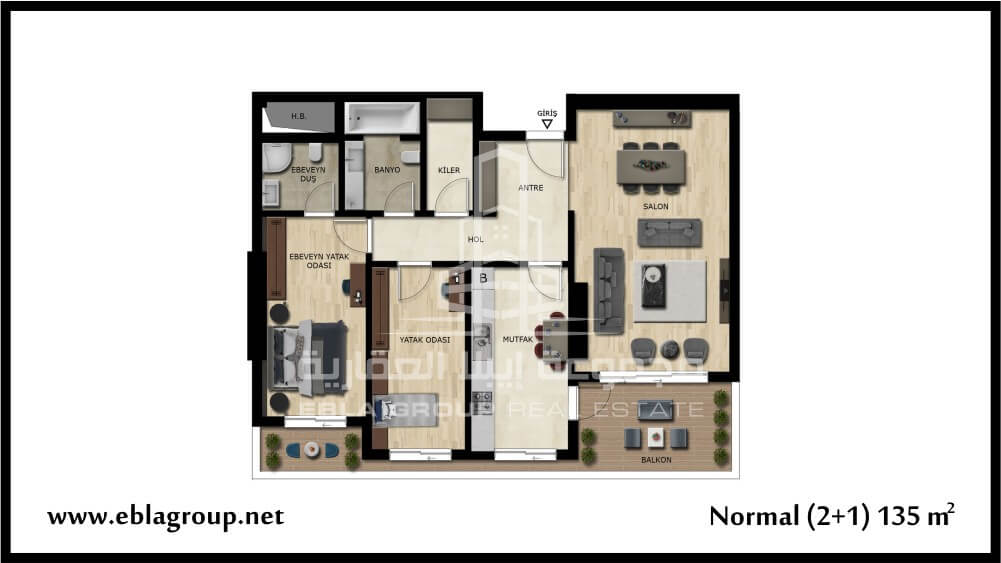 city center apartment in bursa - ebla group 3