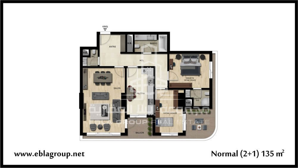 city center apartment in bursa - ebla group 3