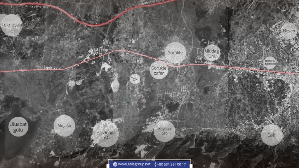 موقع حسن آغا في بورصة