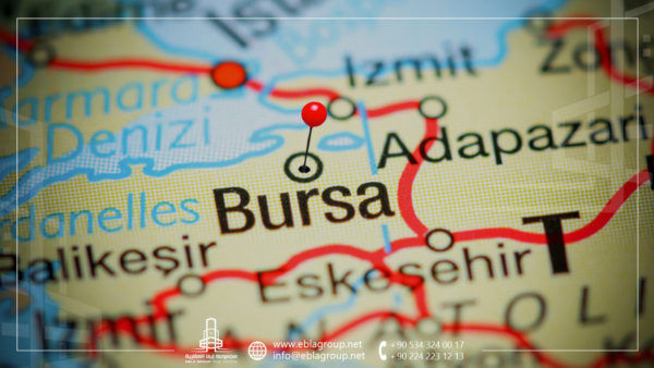 أين تقع مدينة بورصة التركية على الخريطة