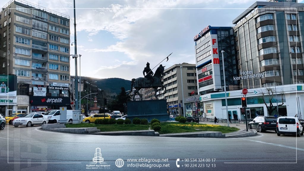 محلات تجارية في منطقة عثمان غازي بورصة