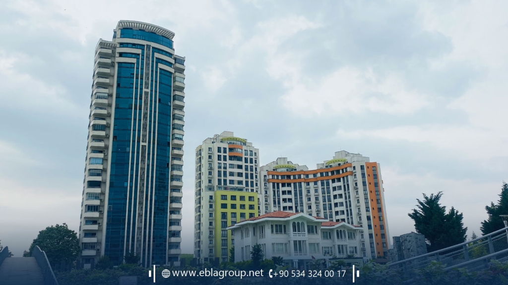 Apartments within a residential complex