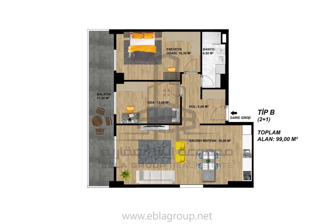 شقق قيد الإنشاء للبيع في بورصة