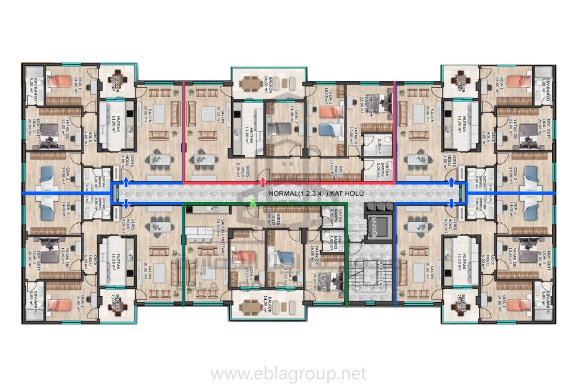 شقق للبيع قيد الإنشاء في بورصة