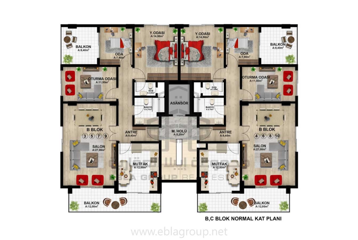 شقق للبيع في ميلات بورصة