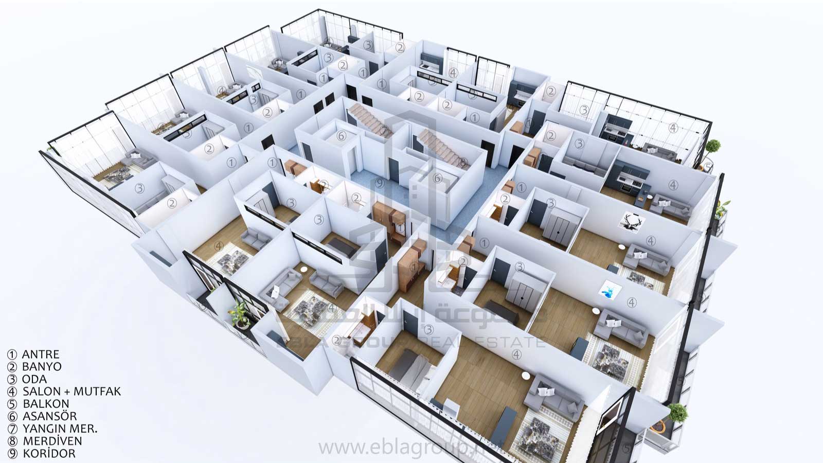 شقق مكتبية للبيع في بورصة