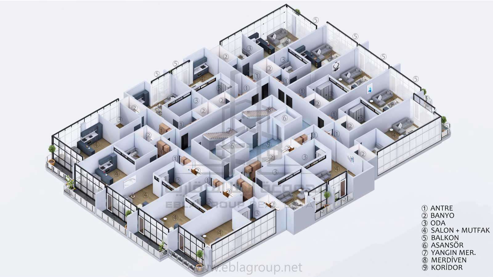 شقق مكتبية للبيع في بورصة