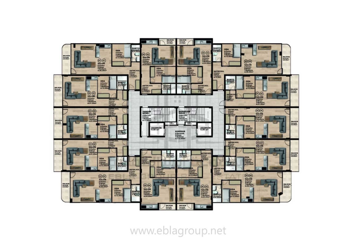 شقق مكتبية للبيع في بورصة