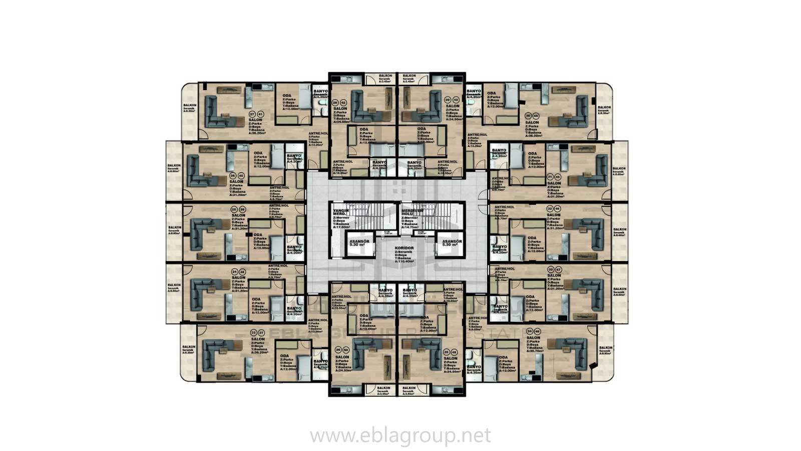 شقق مكتبية للبيع في بورصة