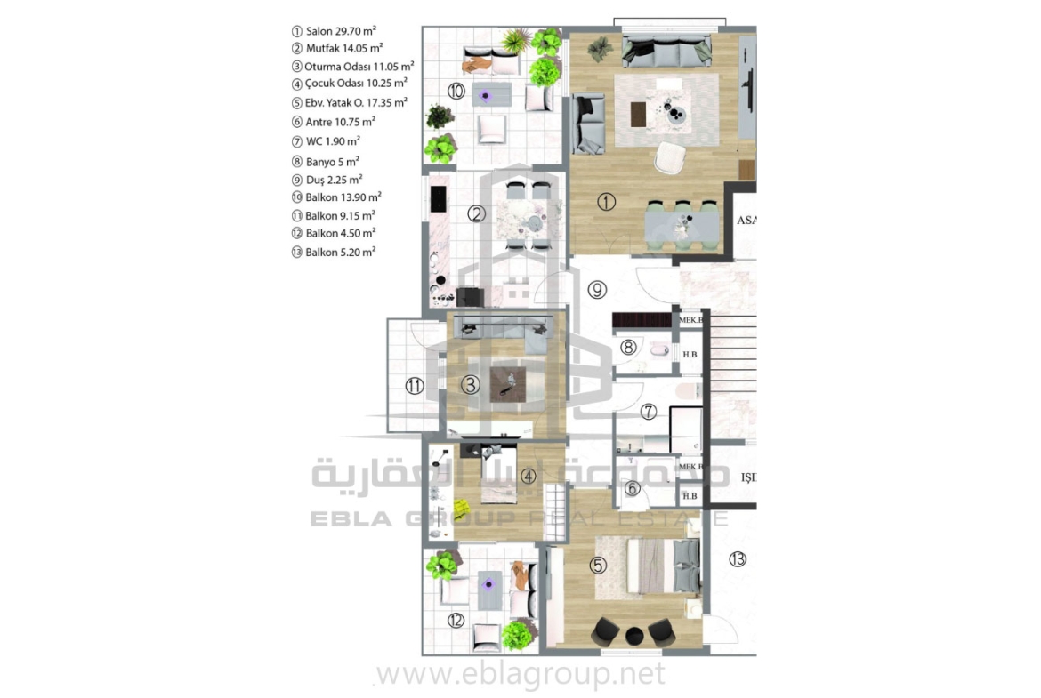 شقق للبيع في كايابا بورصة