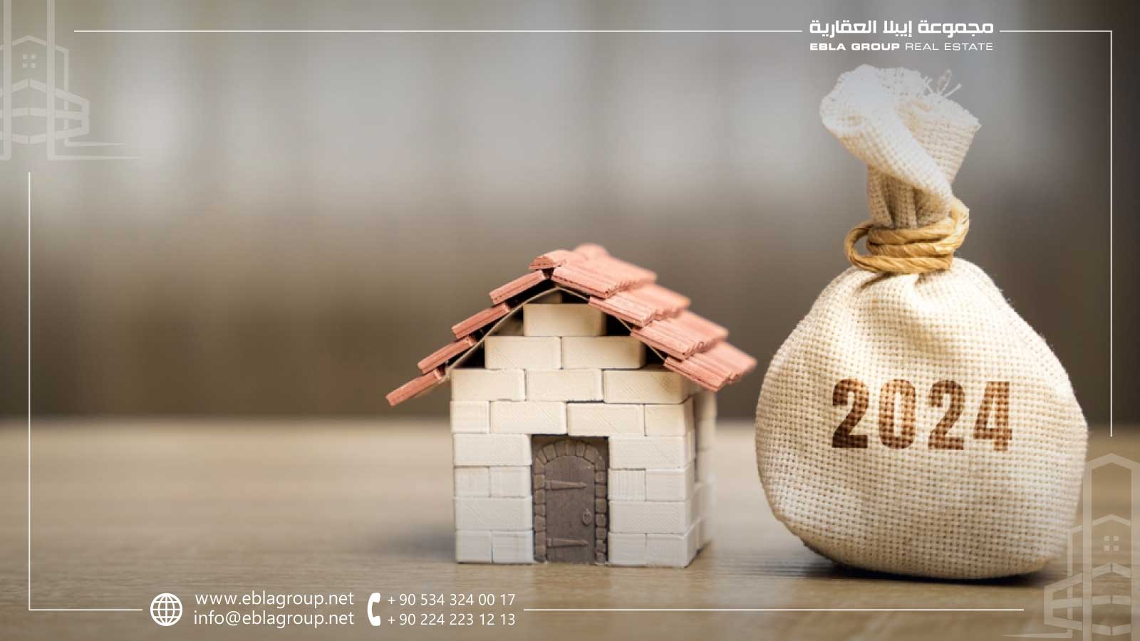 Apartment prices in Türkiye in Turkish lira for the year 2024