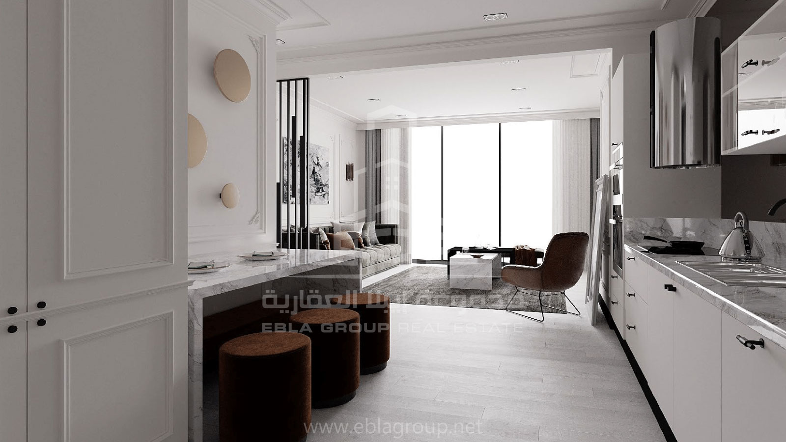 نماذج الشقق في مشروع داون تاون بورصة