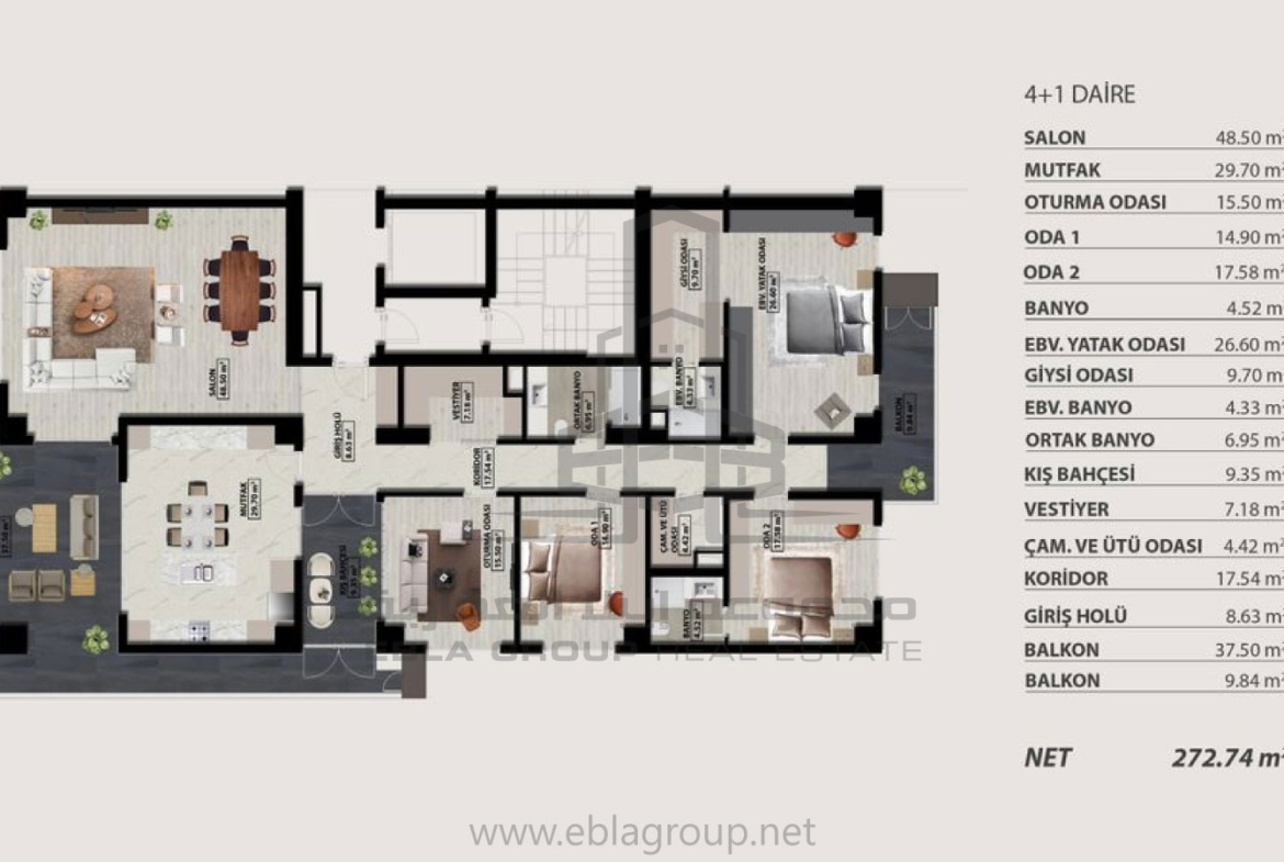 شقق للبيع في حي 23 نيسان نيلوفر بورصة